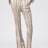 Pantaloni crop in viscosa
