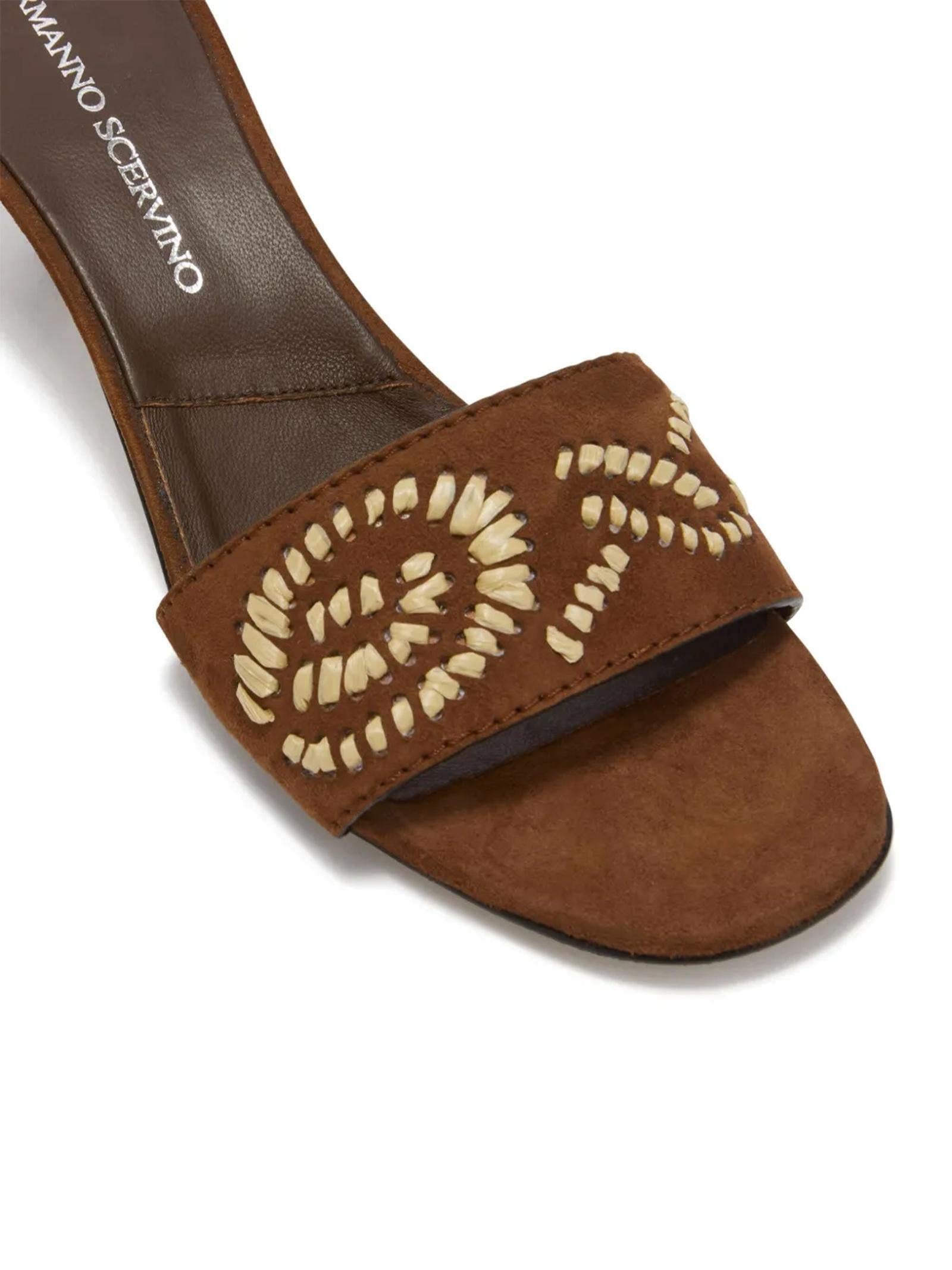Mules con ricamo a fiori D468Z300RZTM 91230 ERMANNO SCERVINO