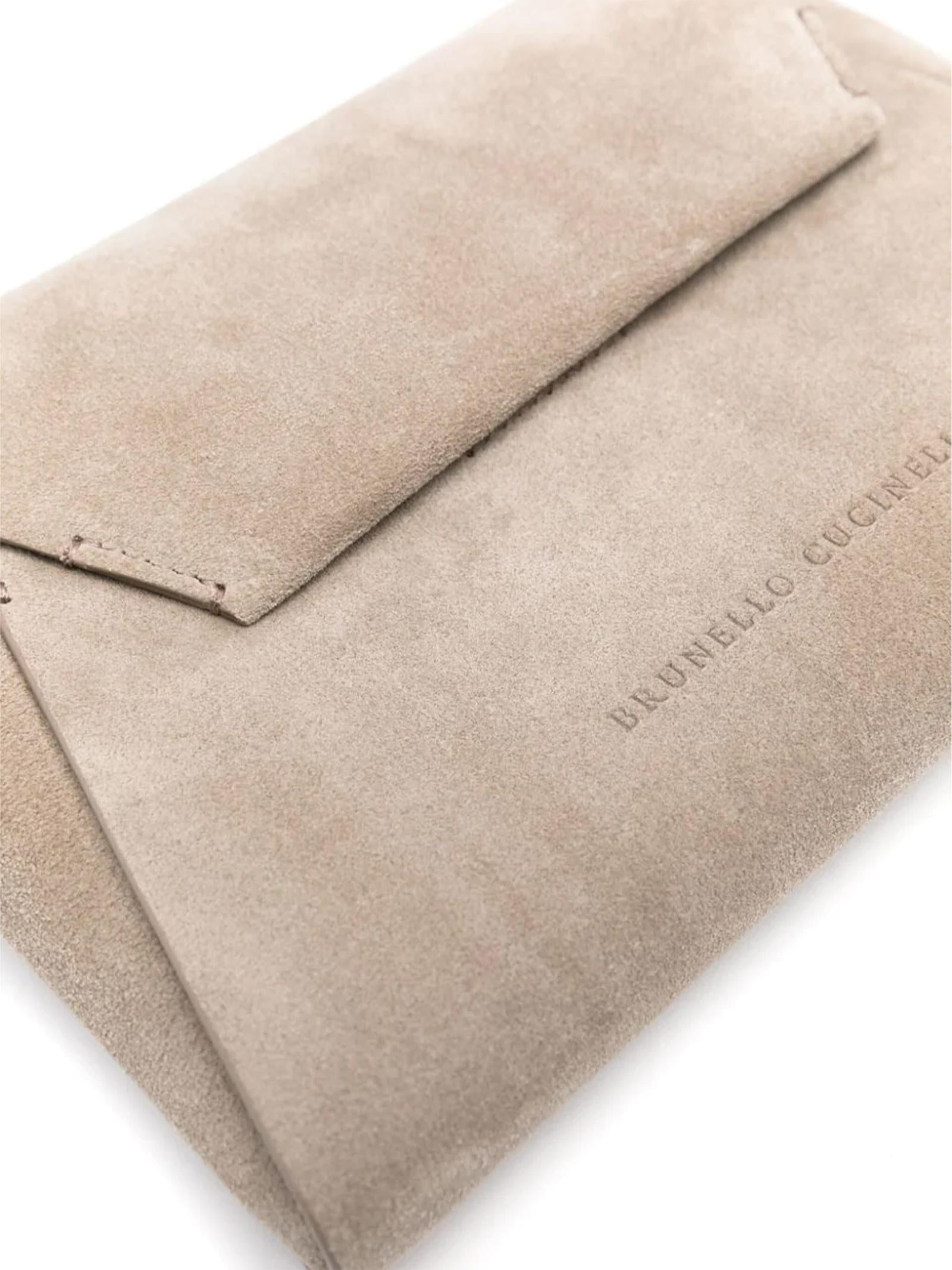 Pochette in camoscio MWDLD2722 C5859 BRUNELLO CUCINELLI
