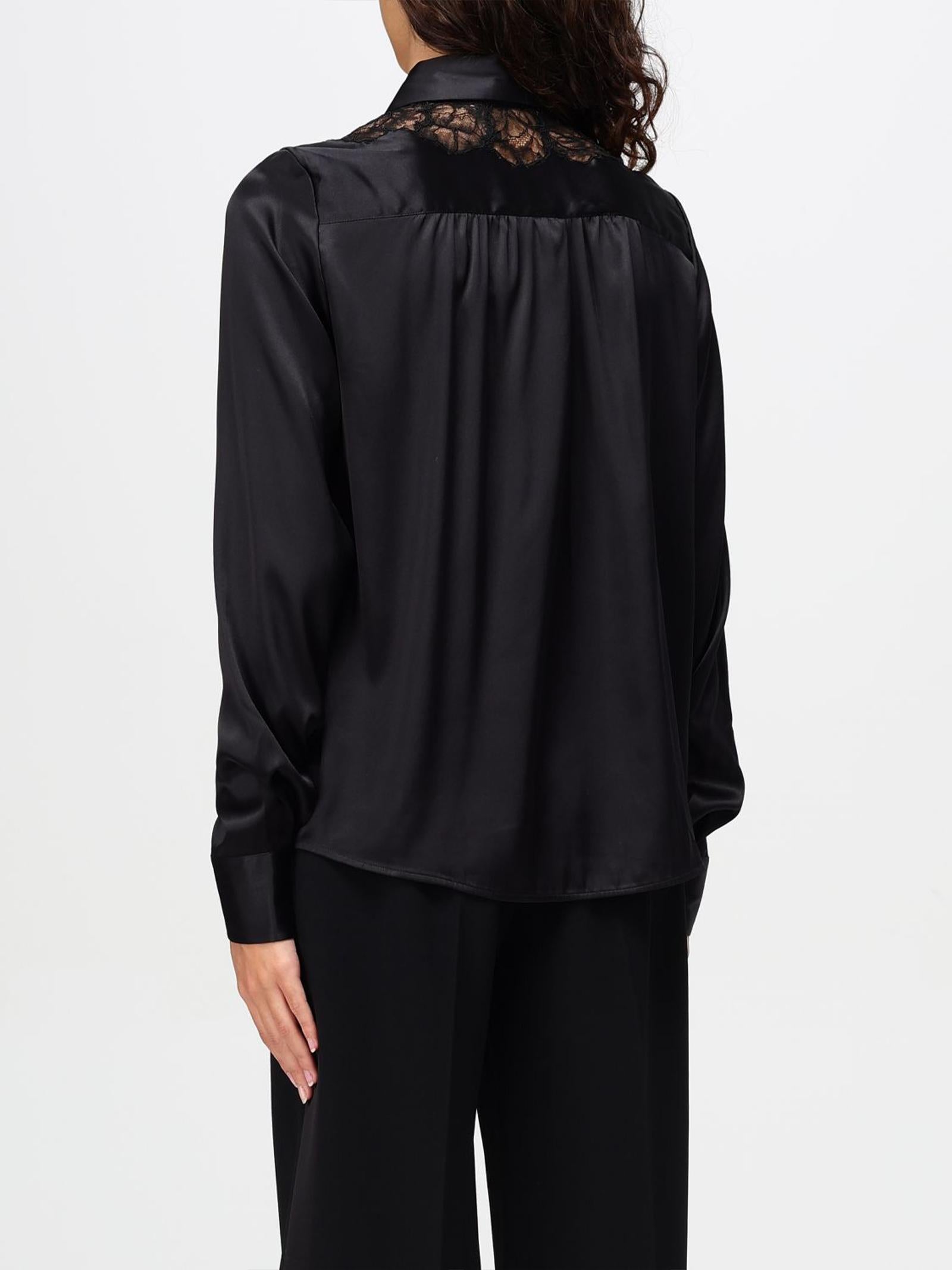 Camicia in raso D454K605TBW 95708 ERMANNO SCERVINO