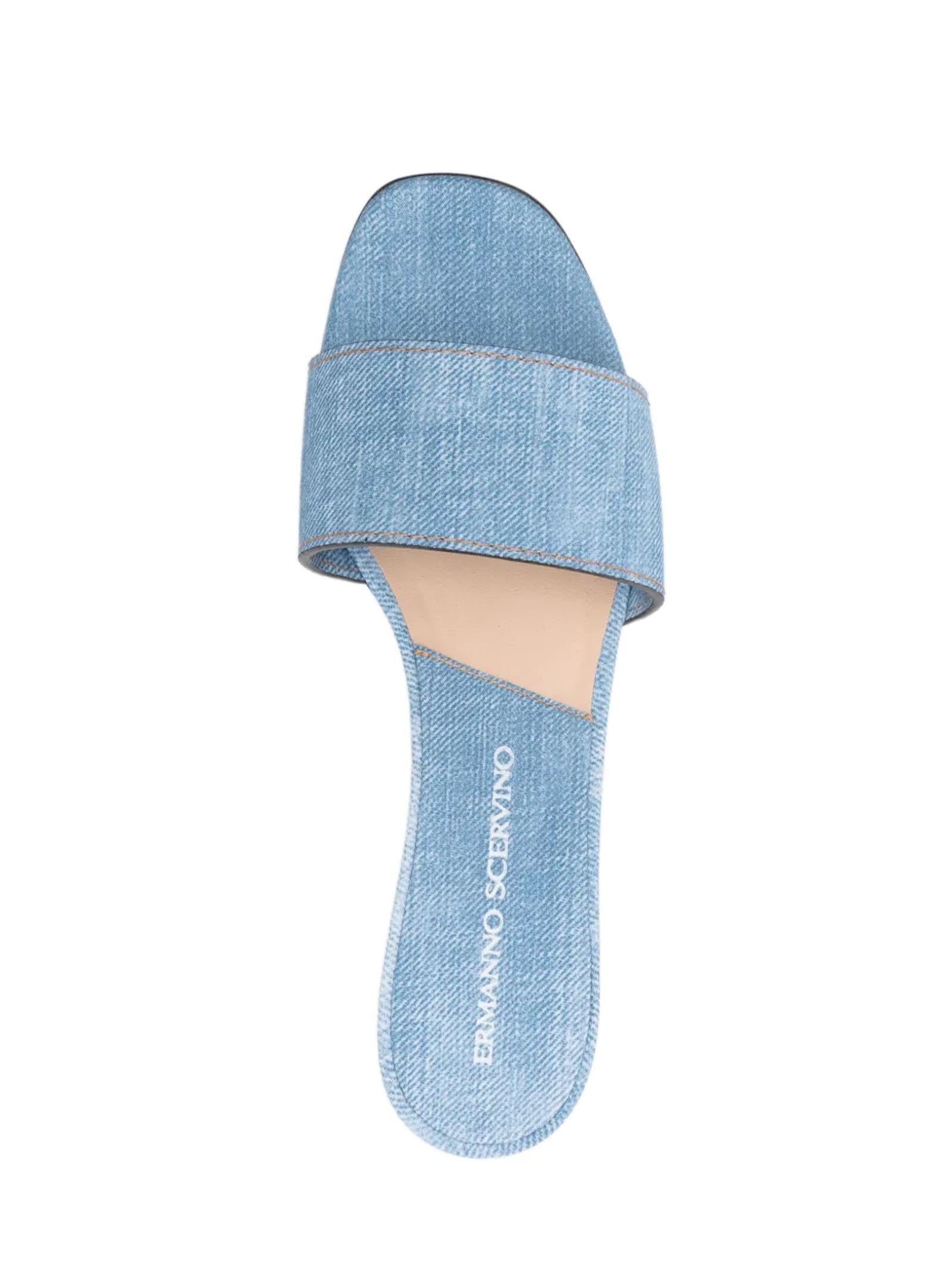 Mules con stampa denim D468Z300EMY S4612 ERMANNO SCERVINO