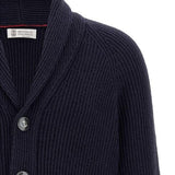 Cardigan scollo sciallato MNI708606 C2425 BRUNELLO CUCINELLI