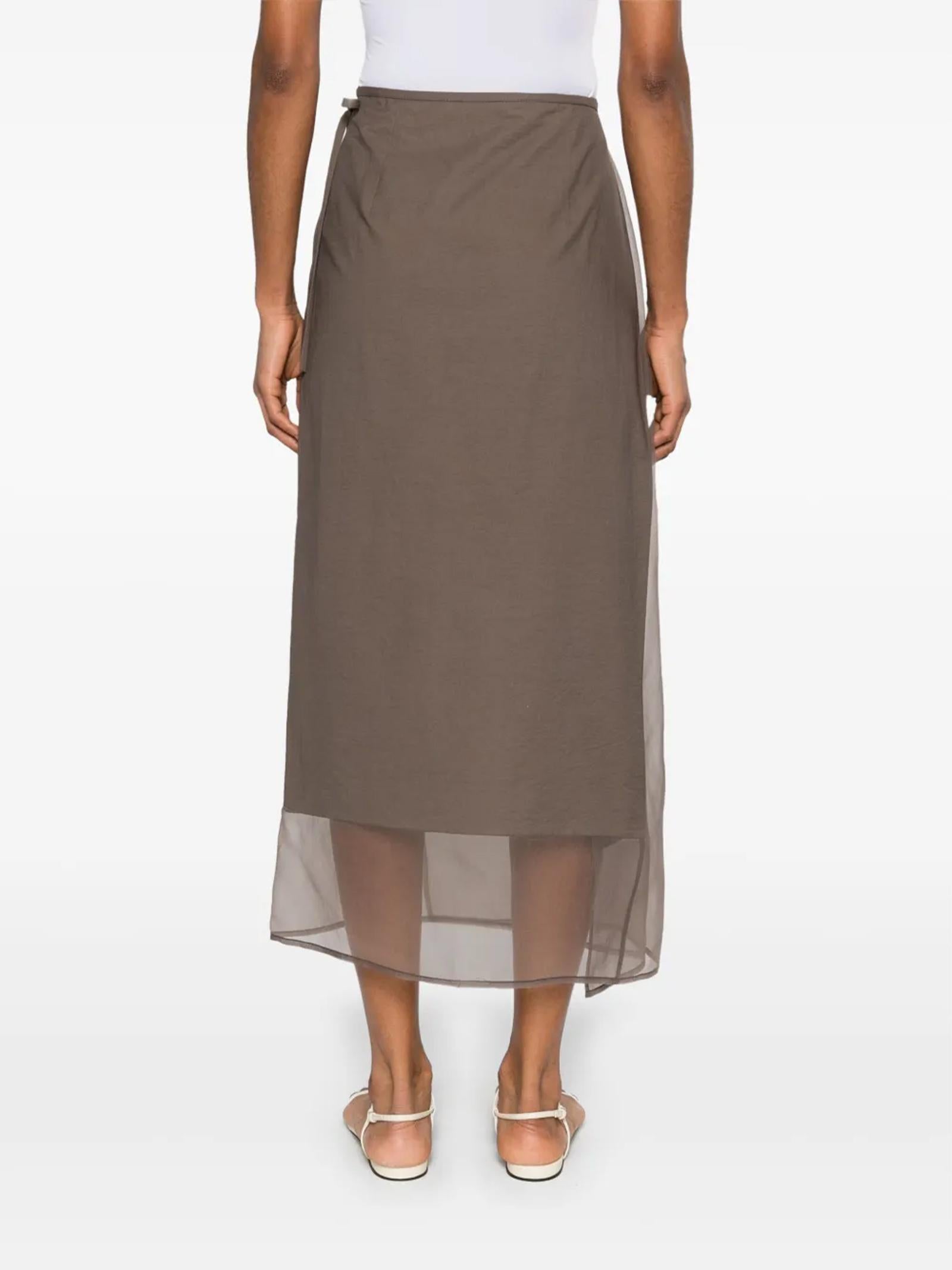 Gonna midi avvolgente ML140G3826 C8705 BRUNELLO CUCINELLI