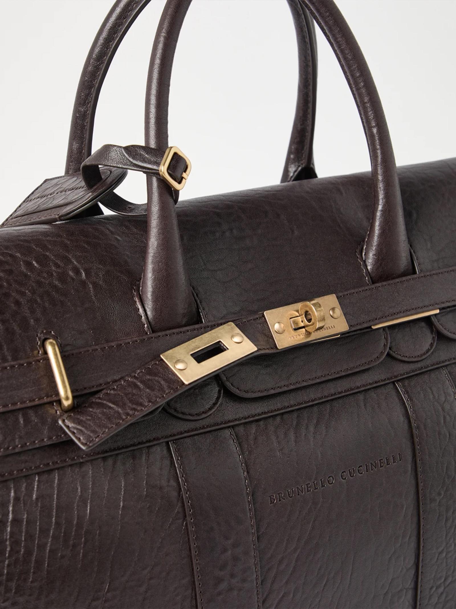 Borsa Country in pelle MBEHBU071 C4214 BRUNELLO CUCINELLI