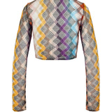 Crop Top a maniche lunghe