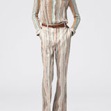 Pantaloni crop in viscosa