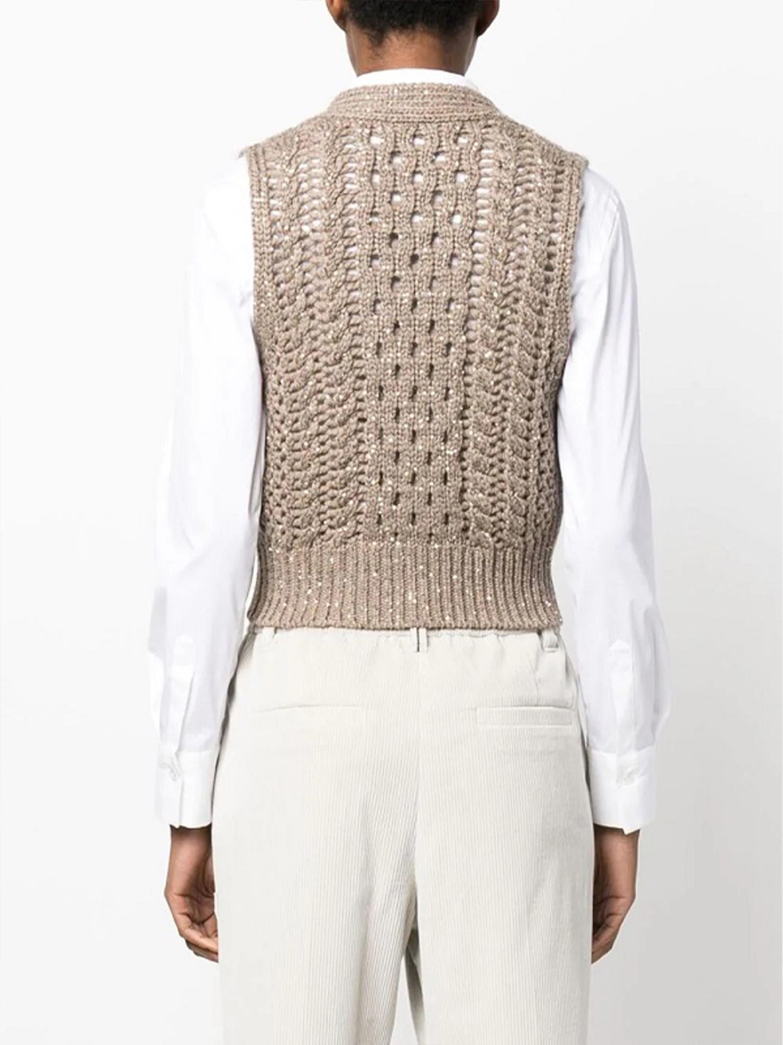Gilet in cashmere MPA361116 CSD65 BRUNELLO CUCINELLI