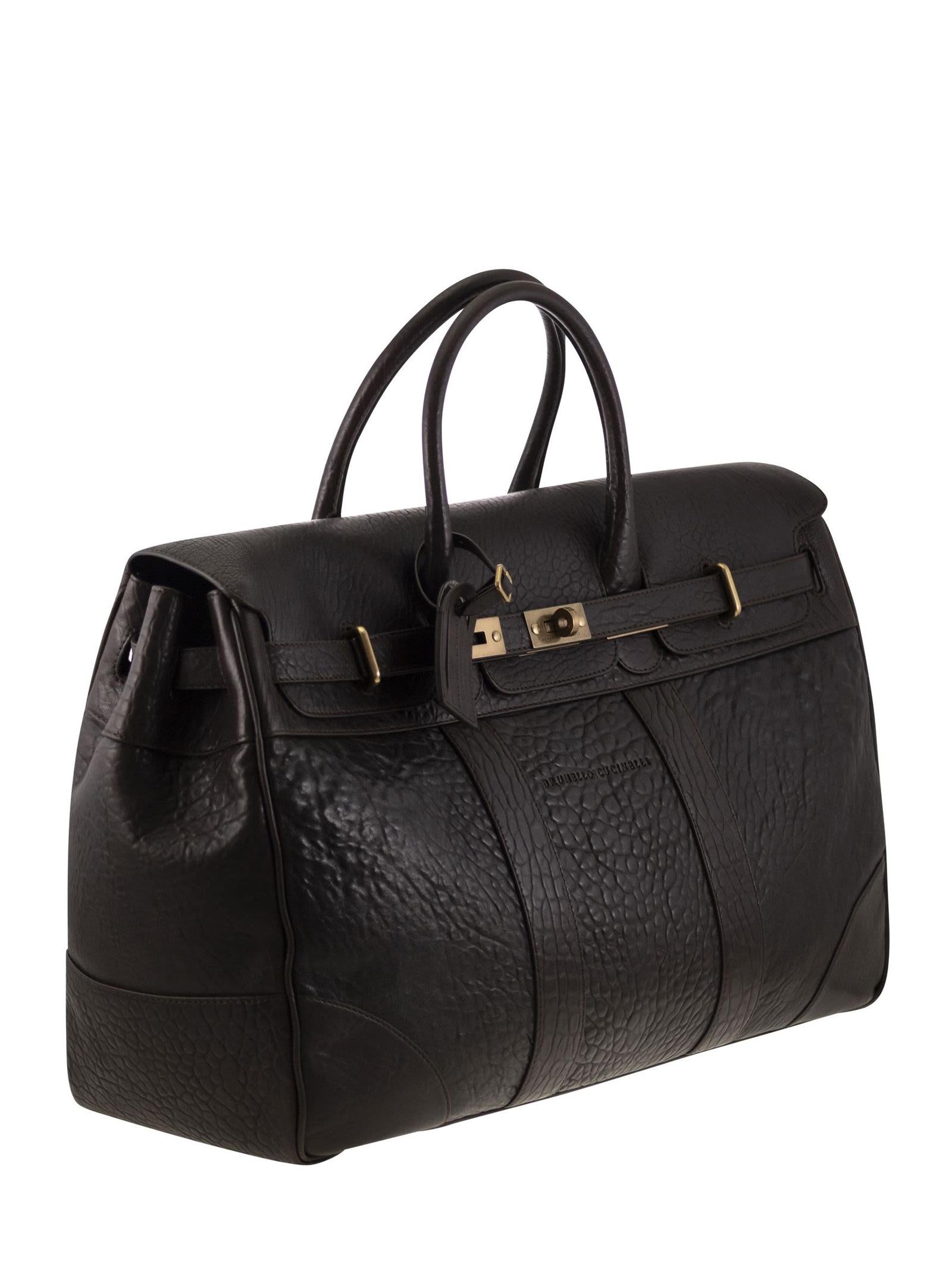 Borsa Country in pelle MBEHBU071 C4214 BRUNELLO CUCINELLI