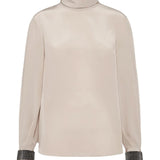 T-shirt collo alto in seta MB993EK714 C8561 BRUNELLO CUCINELLI