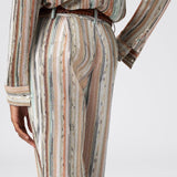 Pantaloni crop in viscosa