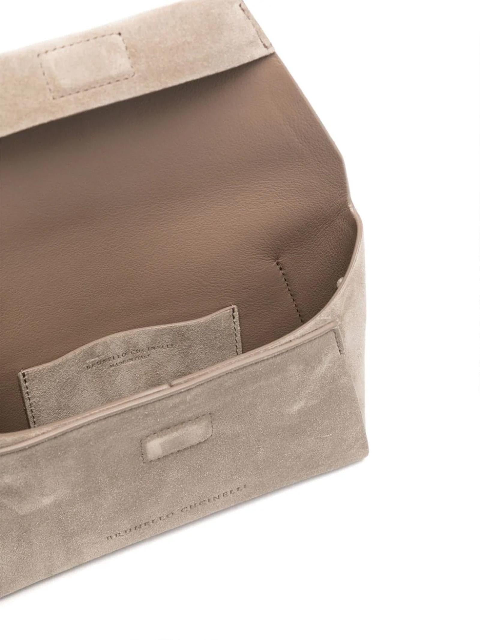 Pochette in camoscio MWDLD2722 C5859 BRUNELLO CUCINELLI
