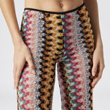 Pantalone flare vita bassa