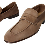 Mocassino in pelle scamosciata MZUCAHG700 C8865 BRUNELLO CUCINELLI 