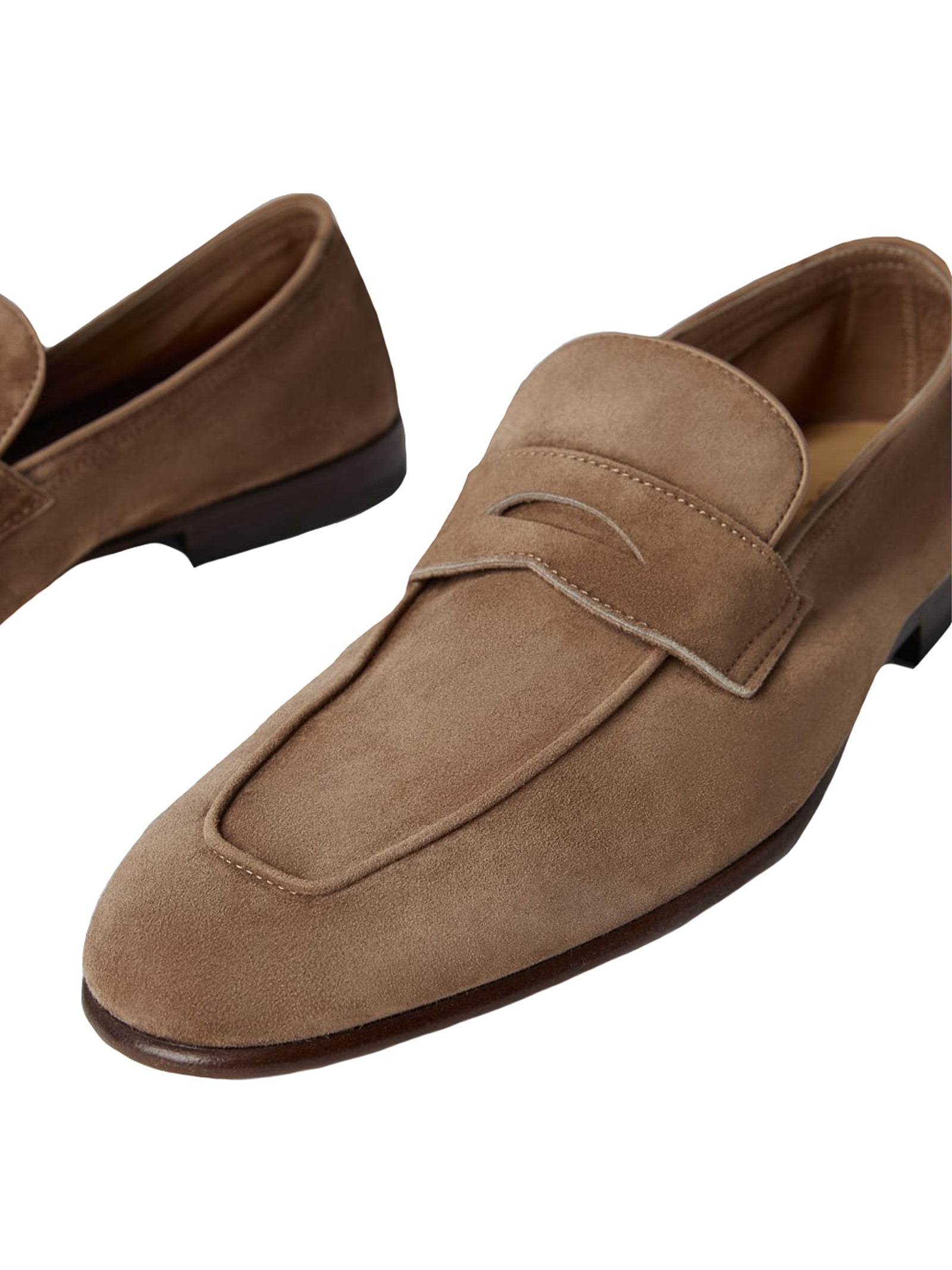 Mocassino in pelle scamosciata MZUCAHG700 C8865 BRUNELLO CUCINELLI 