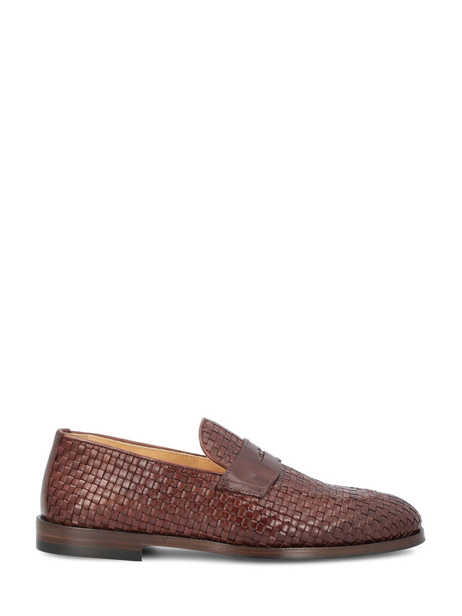 Mocassini in pelle intrecciata MZURNTB799 C8876 BRUNELLO CUCINELLI 