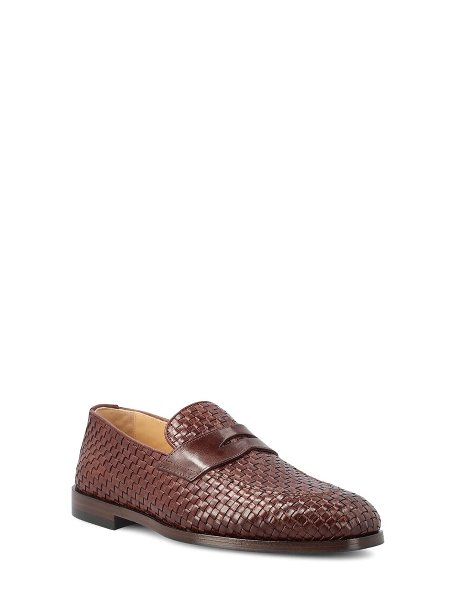 Mocassini in pelle intrecciata MZURNTB799 C8876 BRUNELLO CUCINELLI 