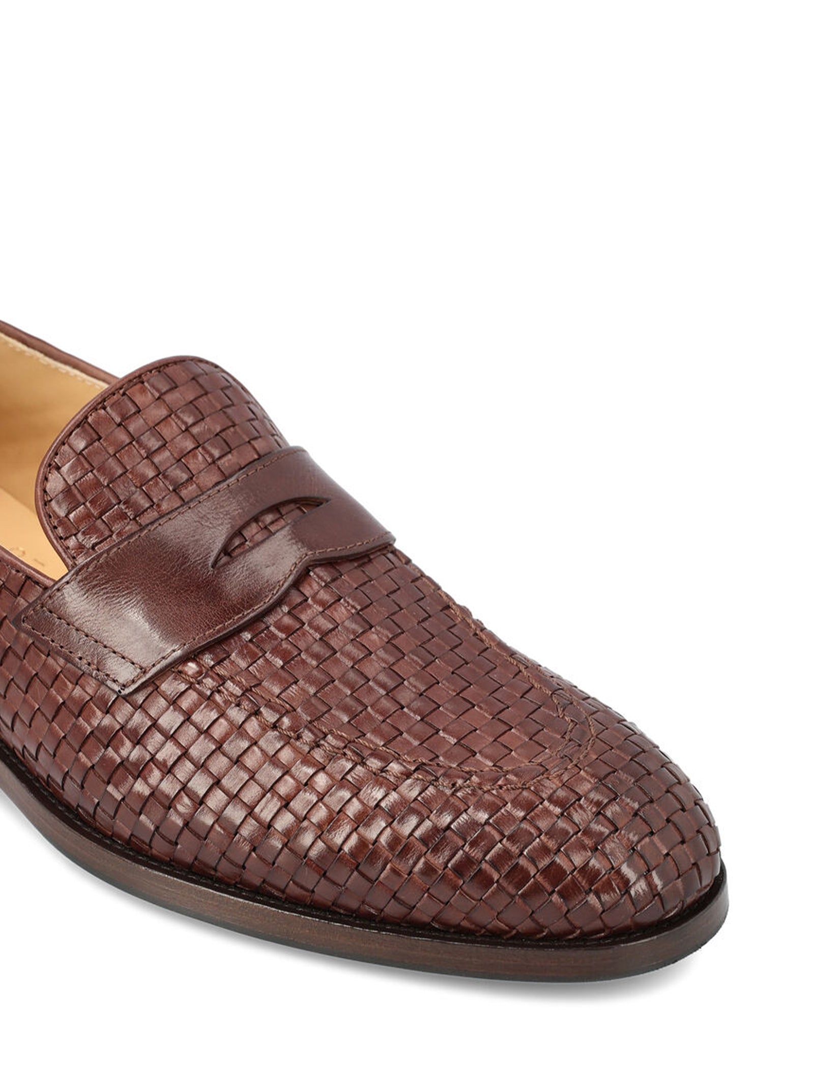 Mocassini in pelle intrecciata MZURNTB799 C8876 BRUNELLO CUCINELLI 