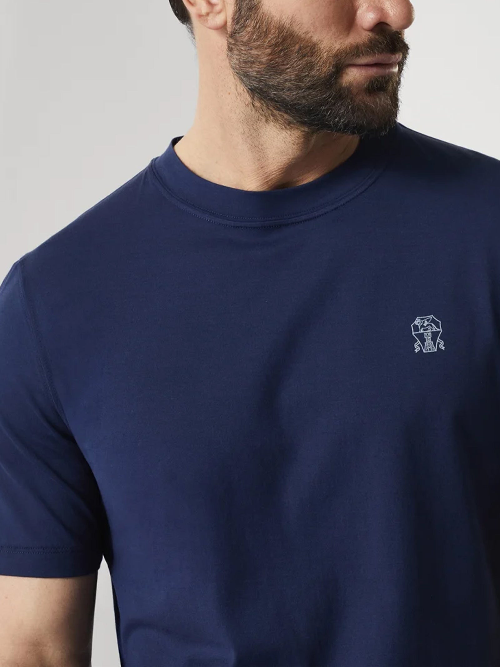 T-shirt girocollo M0B138440 C2443 BRUNELLO CUCINELLI 