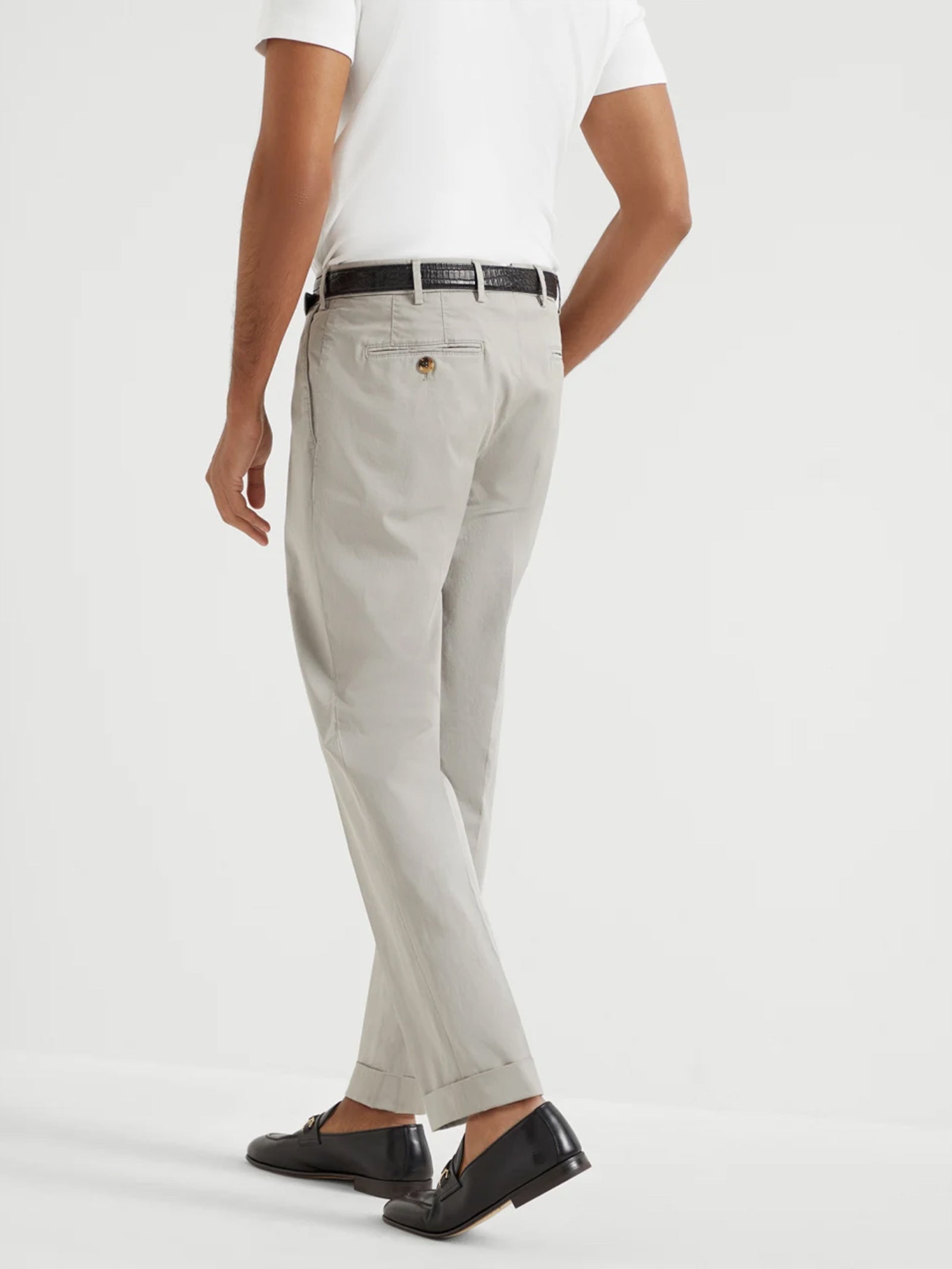 Pantalone in gabardina di cotone M289LI1770 C6018 BRUNELLO CUCINELLI 