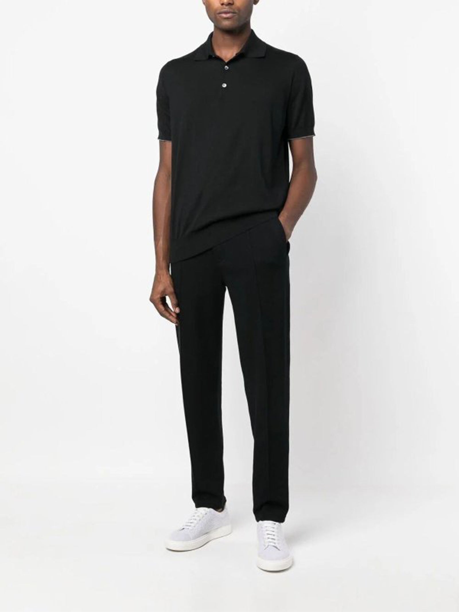 Polo in maglia di cotone M29800125 CH101 BRUNELLO CUCINELLI 
