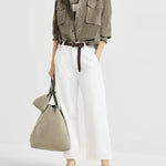 Pantalone Chino Crop ML118P9173 C600 BRUNELLO CUCINELLI 