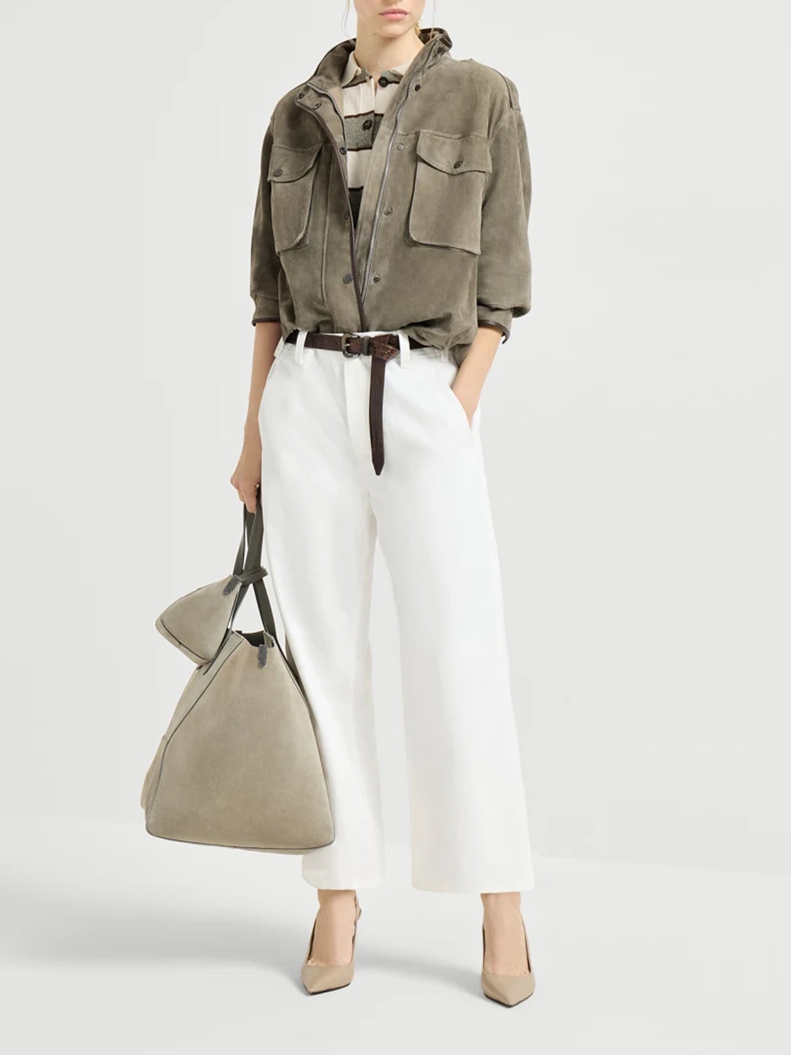 Pantalone Chino Crop ML118P9173 C600 BRUNELLO CUCINELLI 