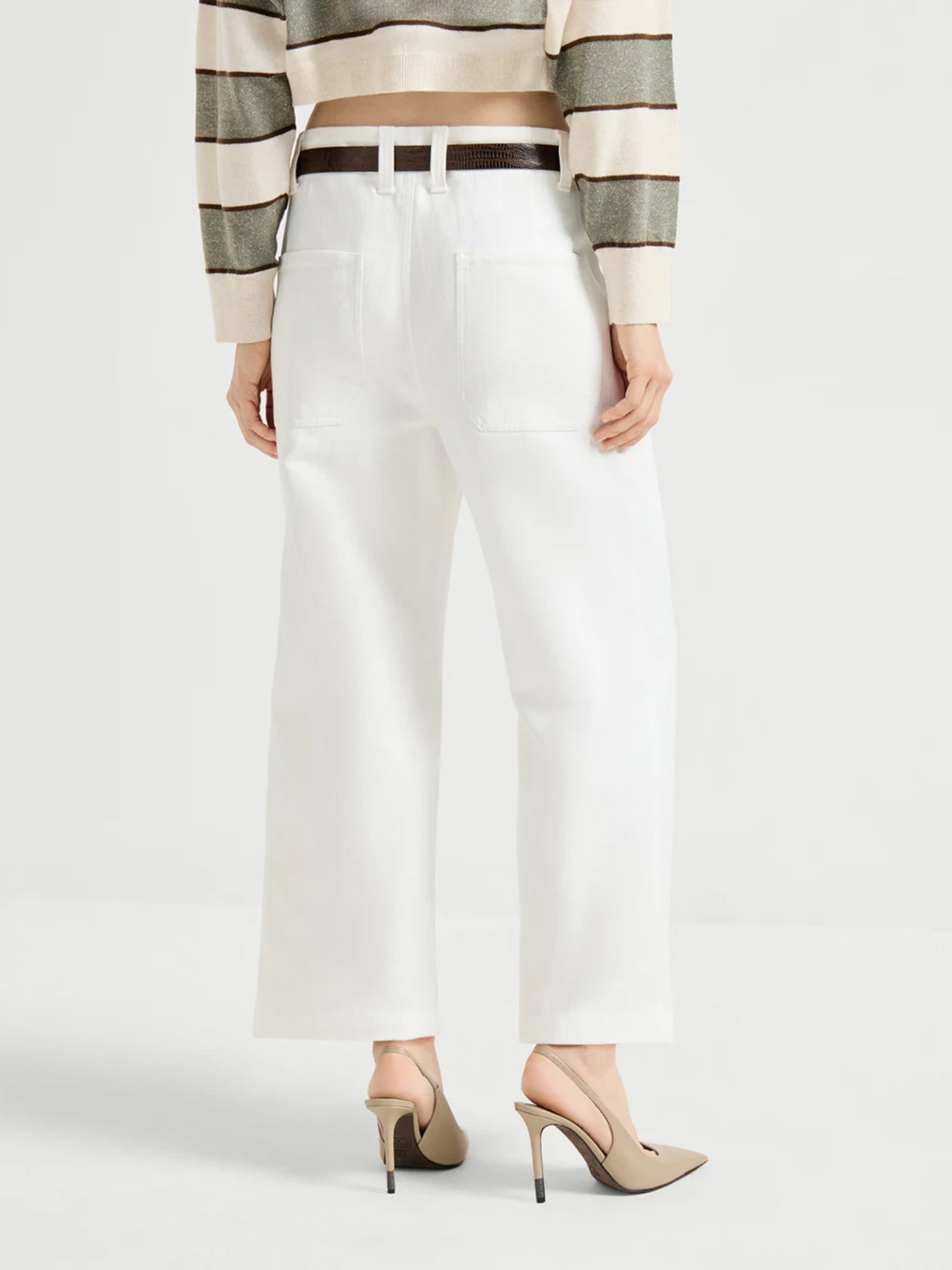 Pantalone Chino Crop ML118P9173 C600 BRUNELLO CUCINELLI 