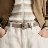 Cintura in pelle scamosciata M0DELC297 C8849 BRUNELLO CUCINELLI 