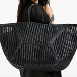 Borsa tote in rafia Duo MB97D2571 C101 BRUNELLO CUCINELLI 