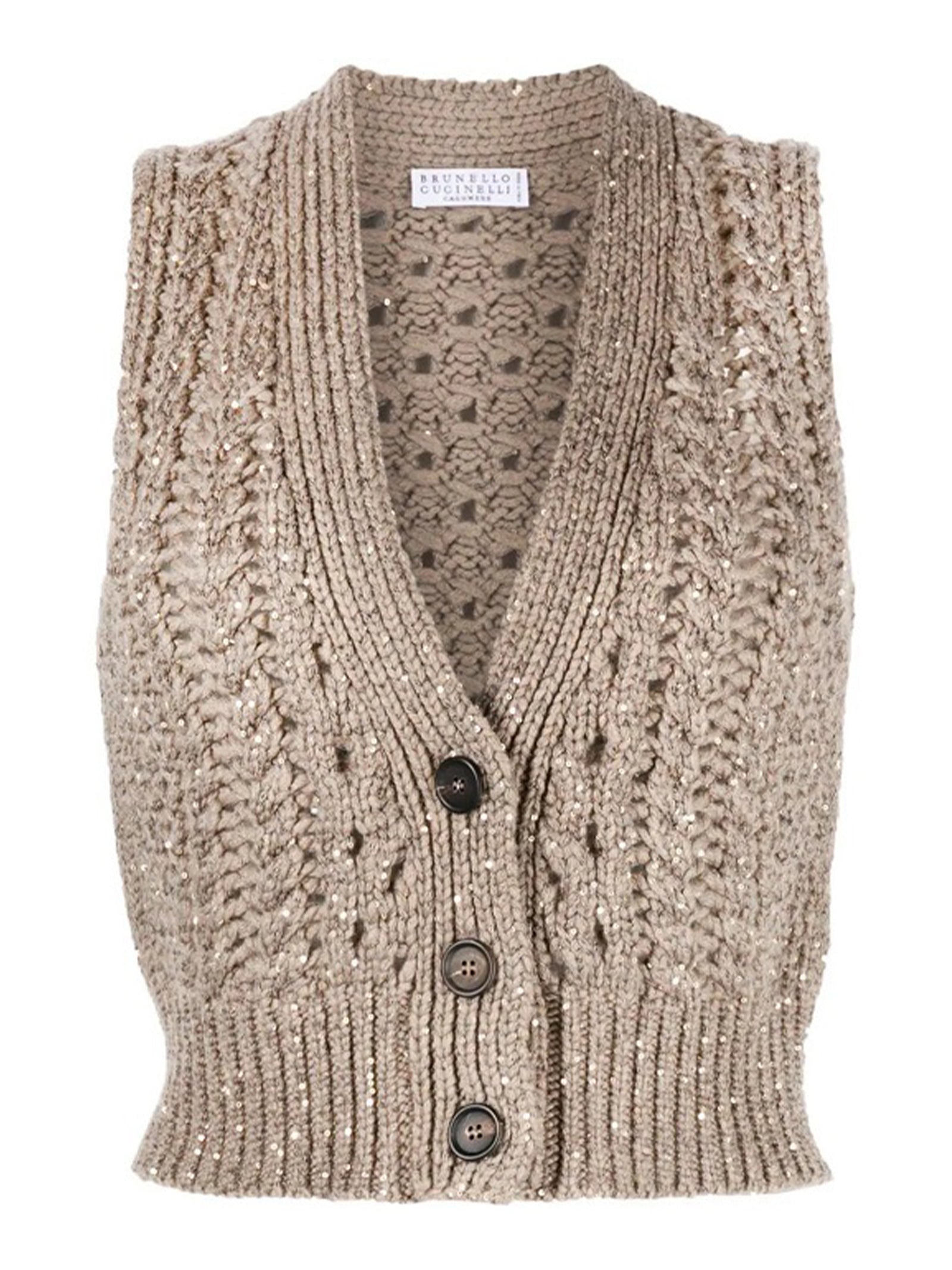 Gilet in cashmere MPA361116 CSD65 BRUNELLO CUCINELLI 