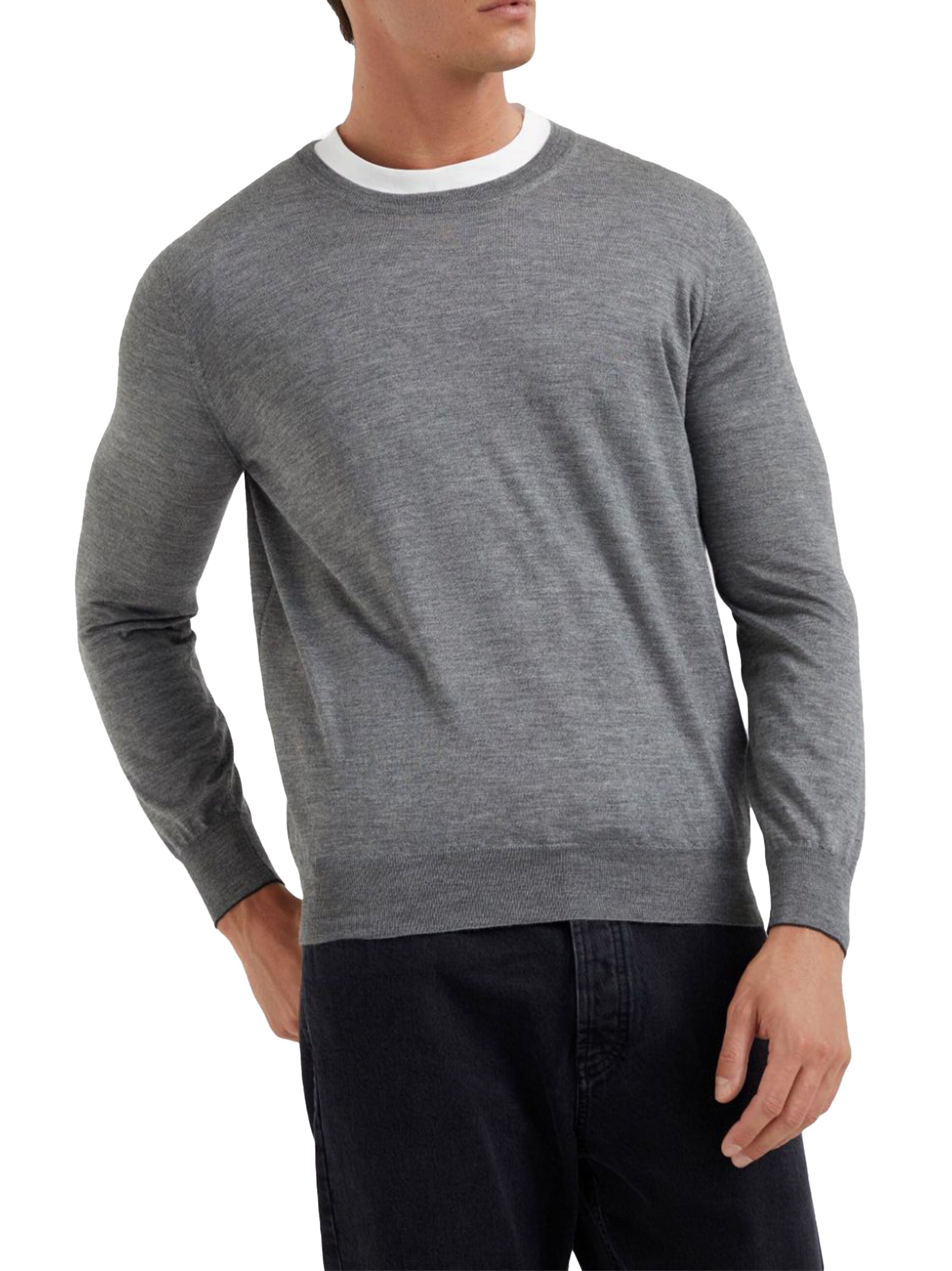 Maglia girocollo in cashmere<BR/> M2300100 CG217 BRUNELLO CUCINELLI 