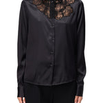 Camicia in raso D454K605TBW 95708 ERMANNO SCERVINO 