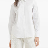 Camicia stretch con Shiny Collar M0091MA606 C159 BRUNELLO CUCINELLI 