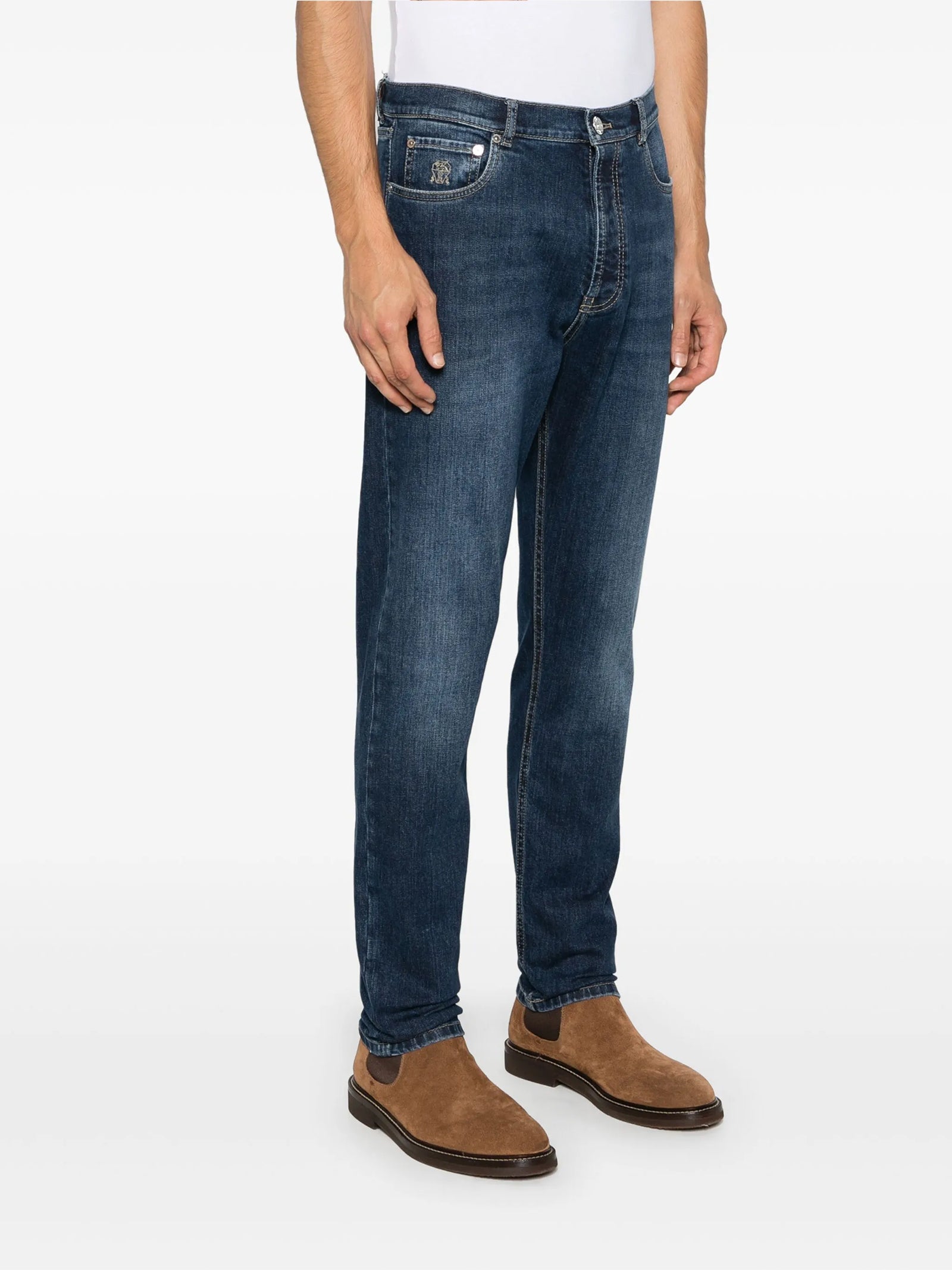 Pantalone denim M283PO1090 C1468 BRUNELLO CUCINELLI 