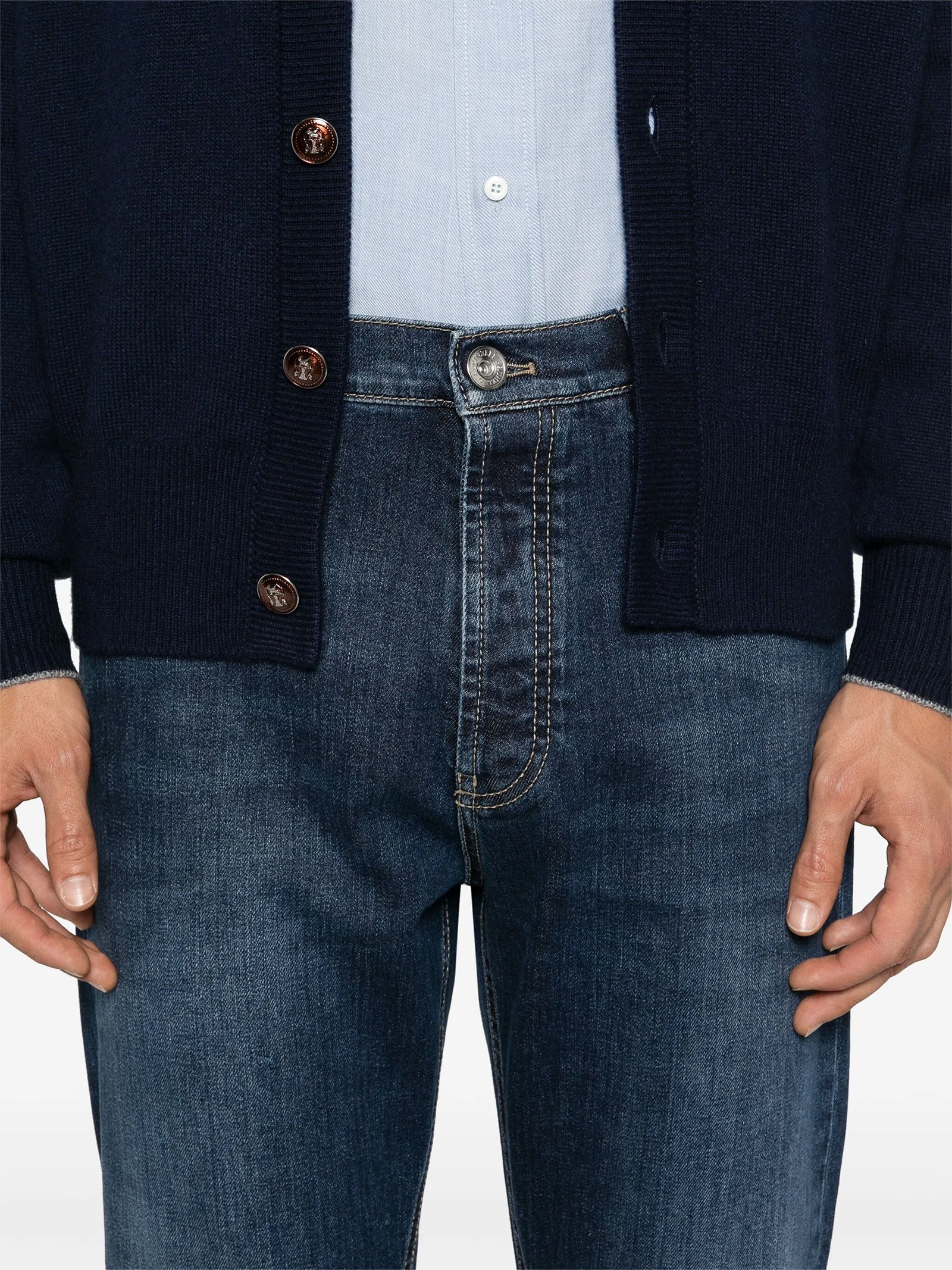 Pantalone denim M283PO1090 C1468 BRUNELLO CUCINELLI 