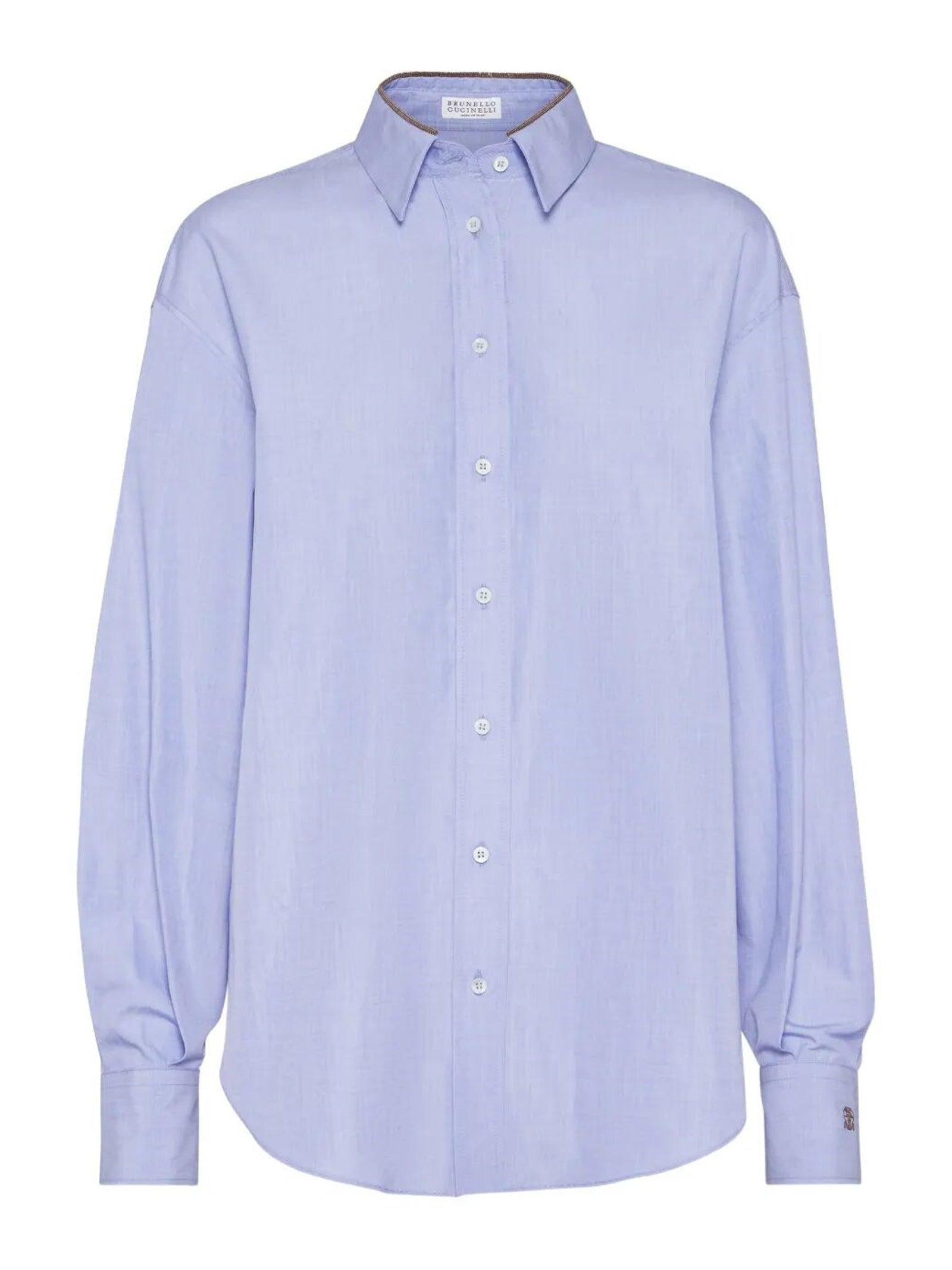 Camicia in tela di cotone MA795NL916 C013 BRUNELLO CUCINELLI 