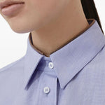 Camicia in tela di cotone MA795NL916 C013 BRUNELLO CUCINELLI 
