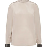 T-shirt collo alto in seta MB993EK714 C8561 BRUNELLO CUCINELLI 