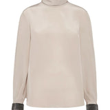 T-shirt collo alto in seta MB993EK714 C8561 BRUNELLO CUCINELLI 