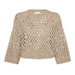 Maglia girocollo traforata MEA338200 C9545 BRUNELLO CUCINELLI 