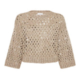 Maglia girocollo traforata MEA338200 C9545 BRUNELLO CUCINELLI 