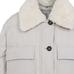 Piumino con collo in shearling MG5017688 C7958 BRUNELLO CUCINELLI 
