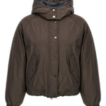 Piumino Crop con cappuccio staccabile MG5017835 C4228 BRUNELLO CUCINELLI 