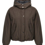 Piumino Crop con cappuccio staccabile MG5017835 C4228 BRUNELLO CUCINELLI 
