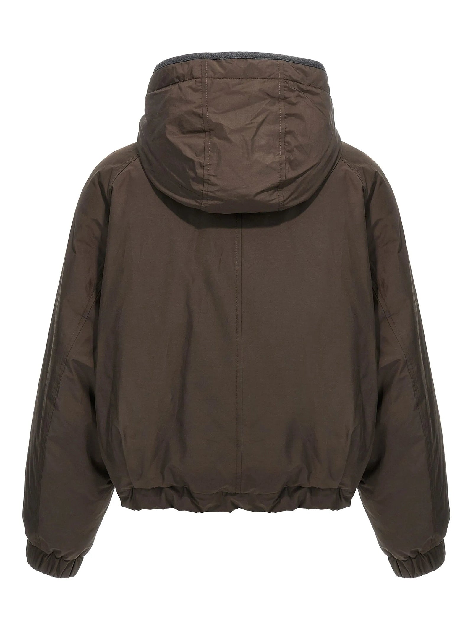 Piumino Crop con cappuccio staccabile MG5017835 C4228 BRUNELLO CUCINELLI 