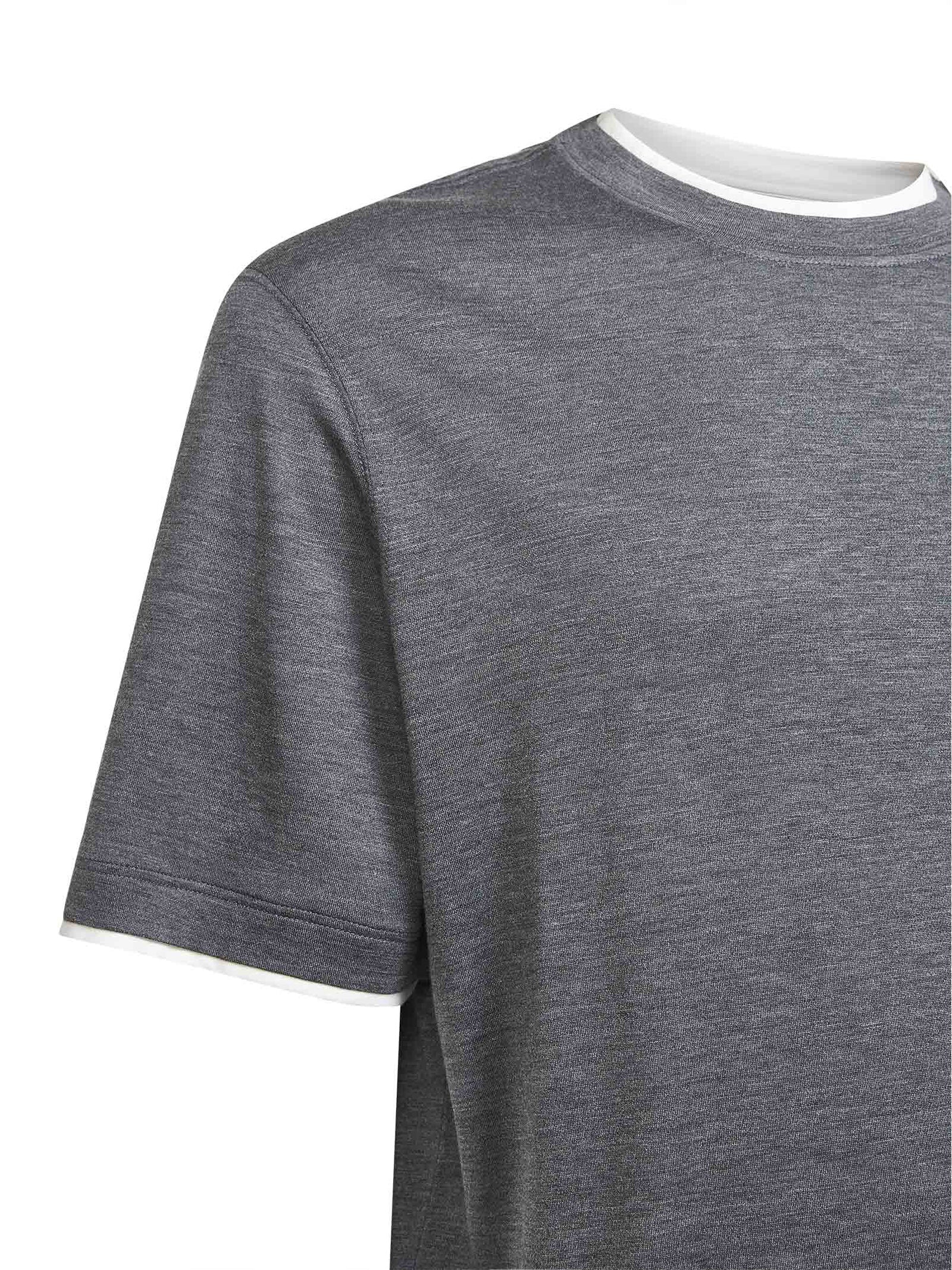 T-shirt girocollo MH8367427 CWD40 BRUNELLO CUCINELLI 