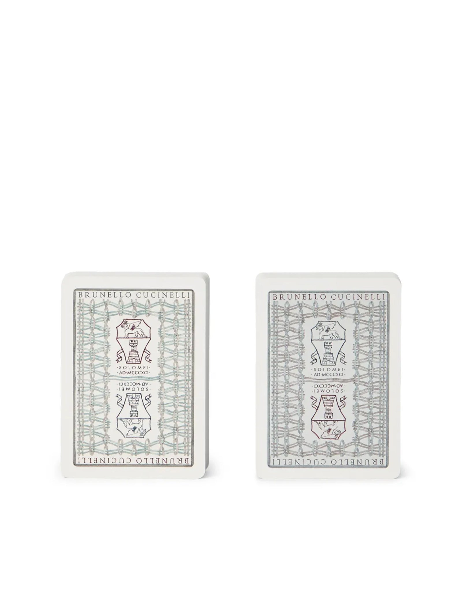 Set di carte da gioco con cofanetto in pelle MLZSECGAM3 C5859 BRUNELLO CUCINELLI 
