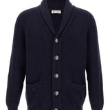Cardigan scollo sciallato MNI708606 C2425 BRUNELLO CUCINELLI 