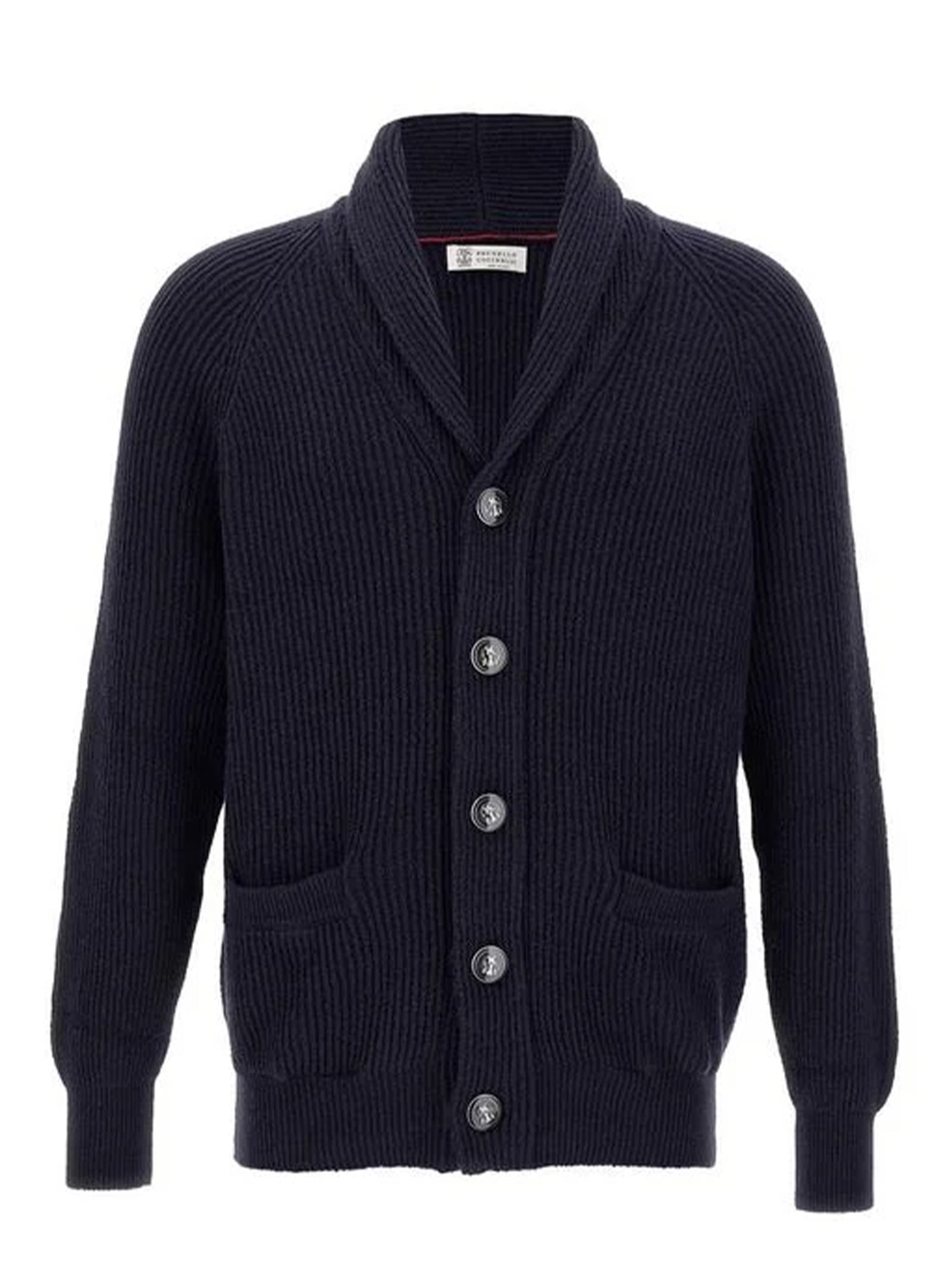 Cardigan scollo sciallato MNI708606 C2425 BRUNELLO CUCINELLI 