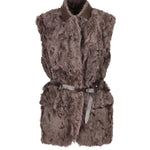 Gilet in shearling MPCHK7498 C4408 BRUNELLO CUCINELLI 